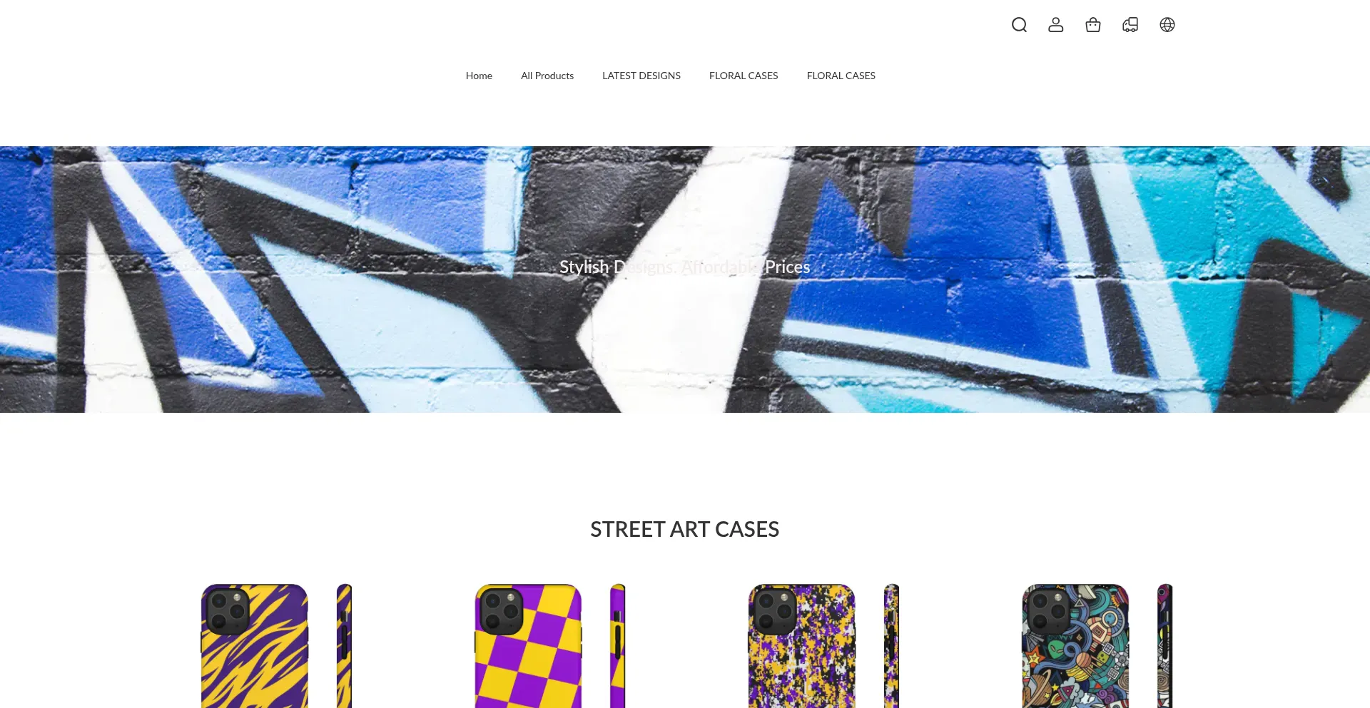 Website screenshot of Triyphonecase.shop