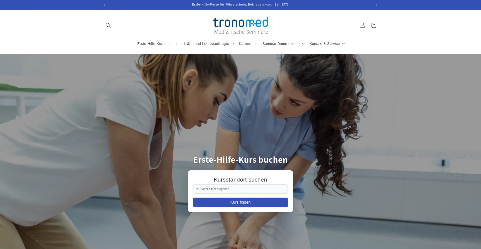 Website screenshot of Tronomed.de