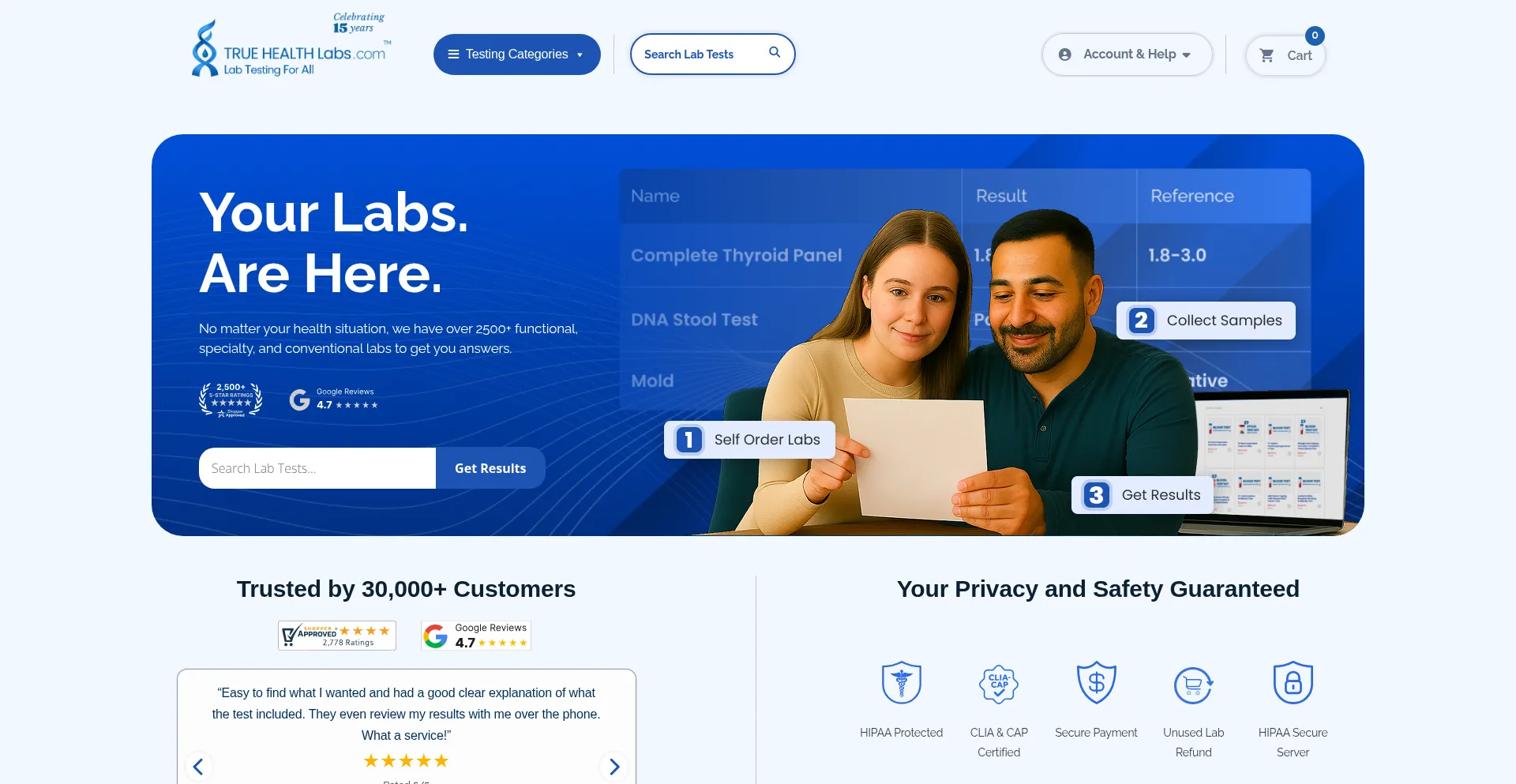 Truehealthlabs.com é Seguro e Confiável?