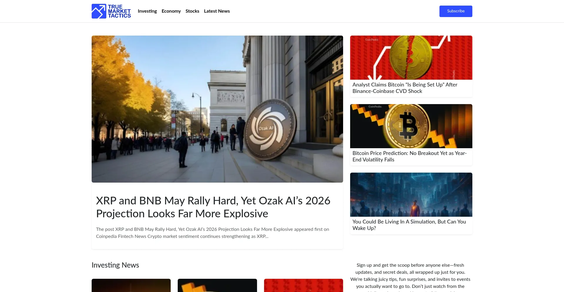 Truemarkettactics.com