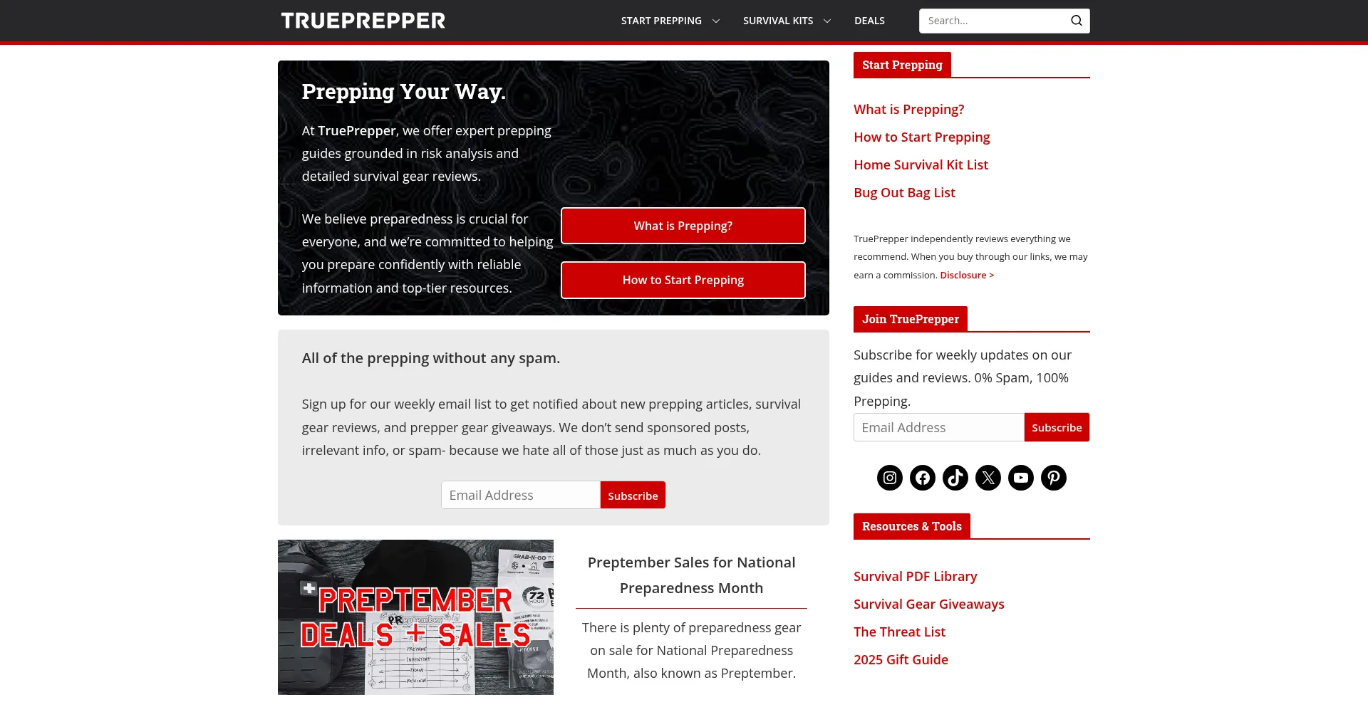 Trueprepper.com é Seguro e Confiável?