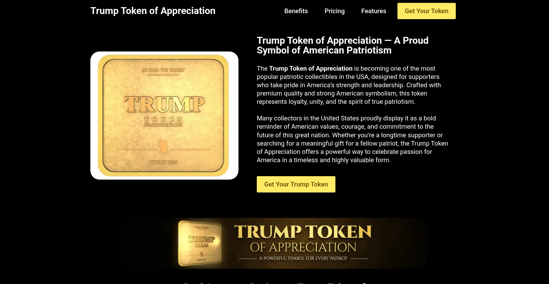 Trump-token-of-appreciation.org