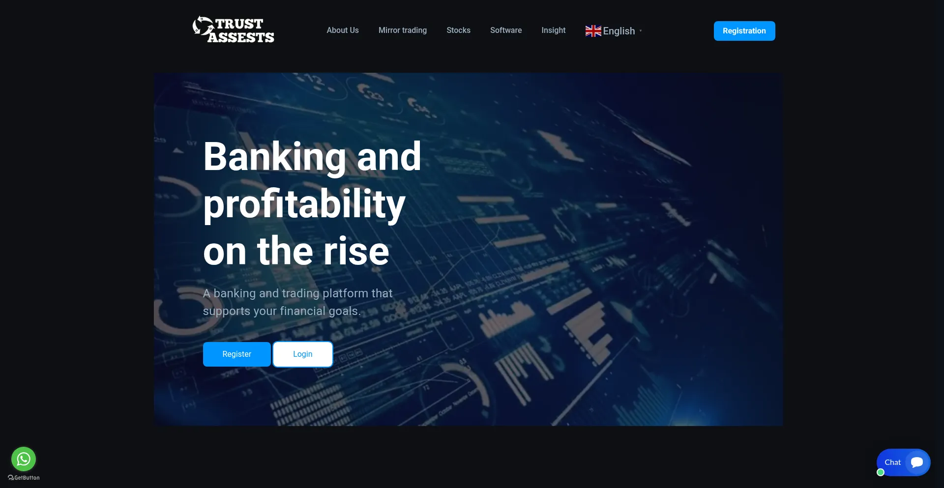 Website screenshot of Trust-assests.com