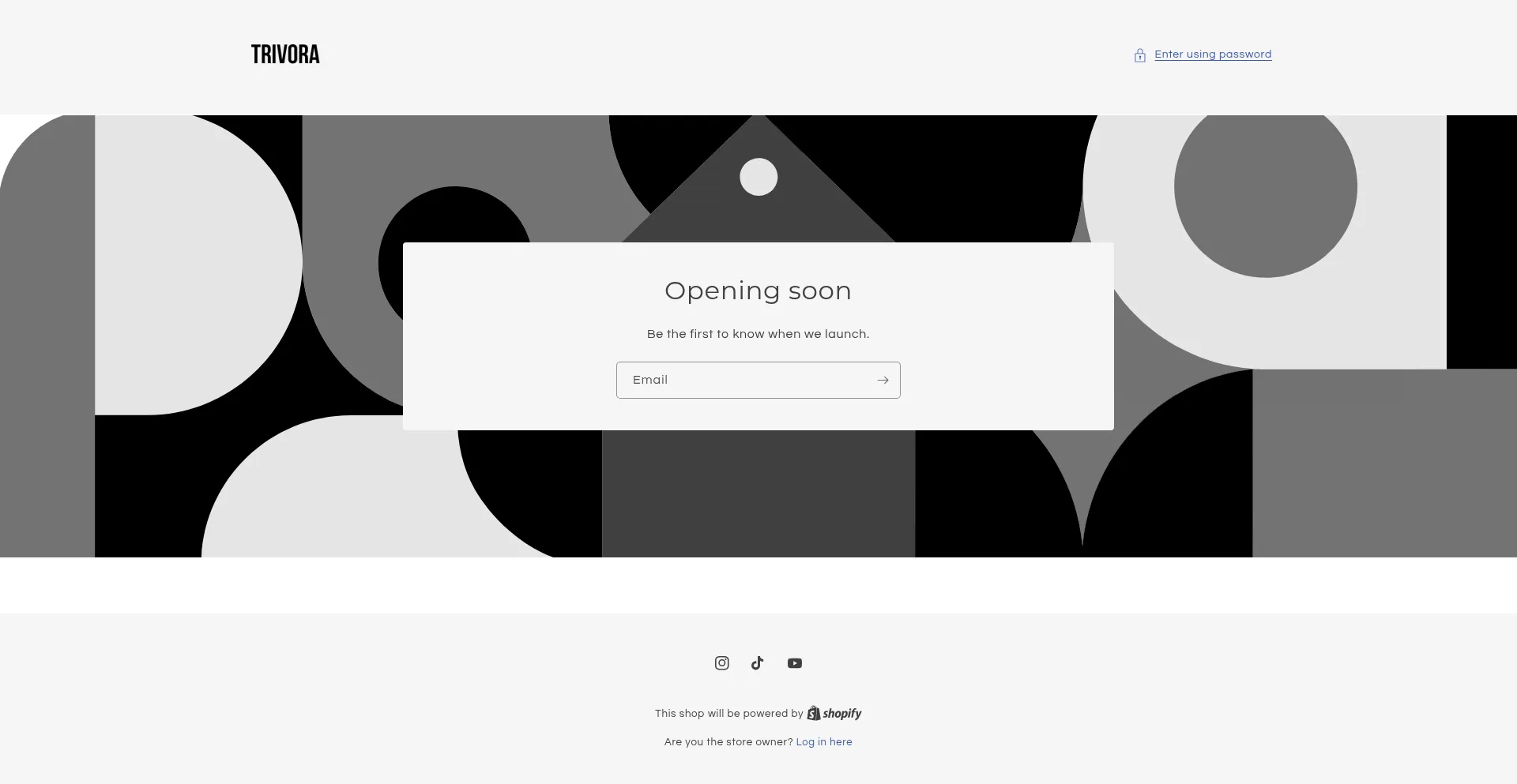 Website screenshot of Trytrivora.com