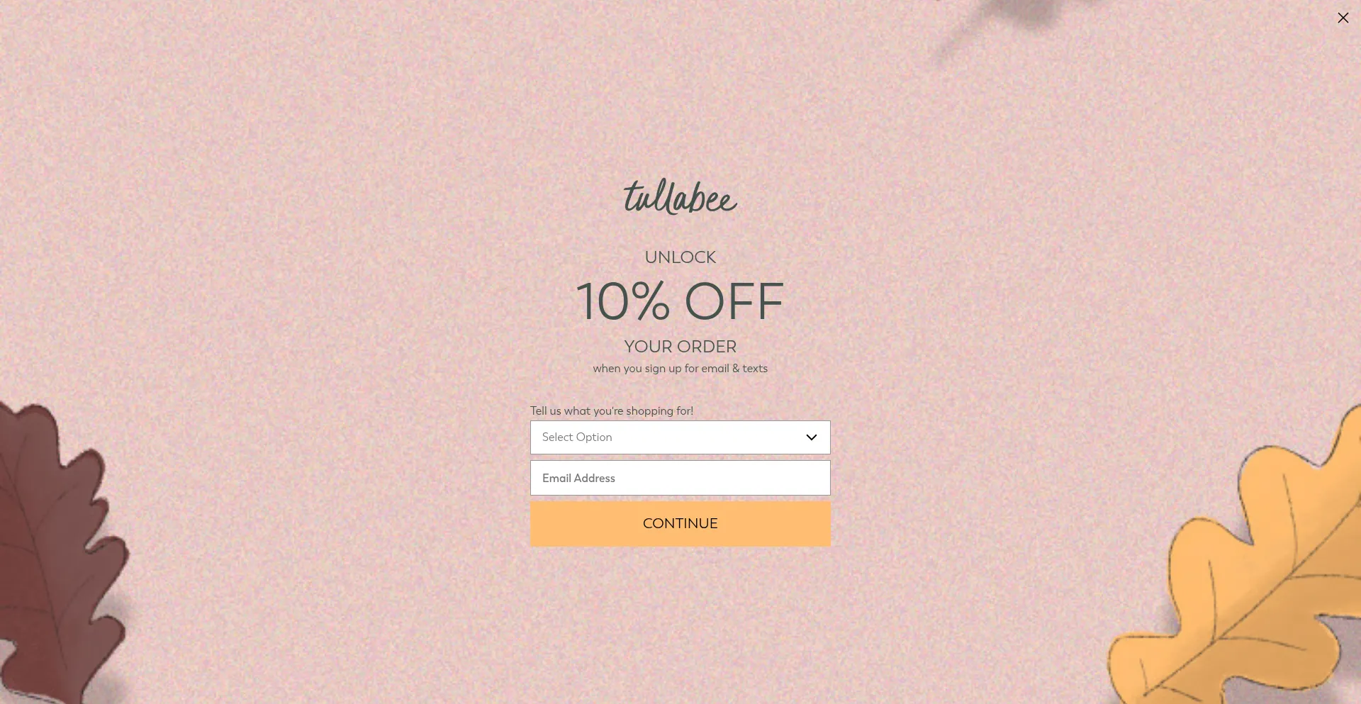 Website screenshot of Tullabee.com