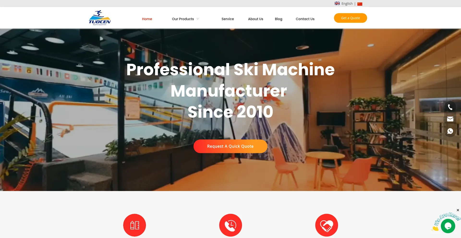 Website screenshot of Tuocensport.com