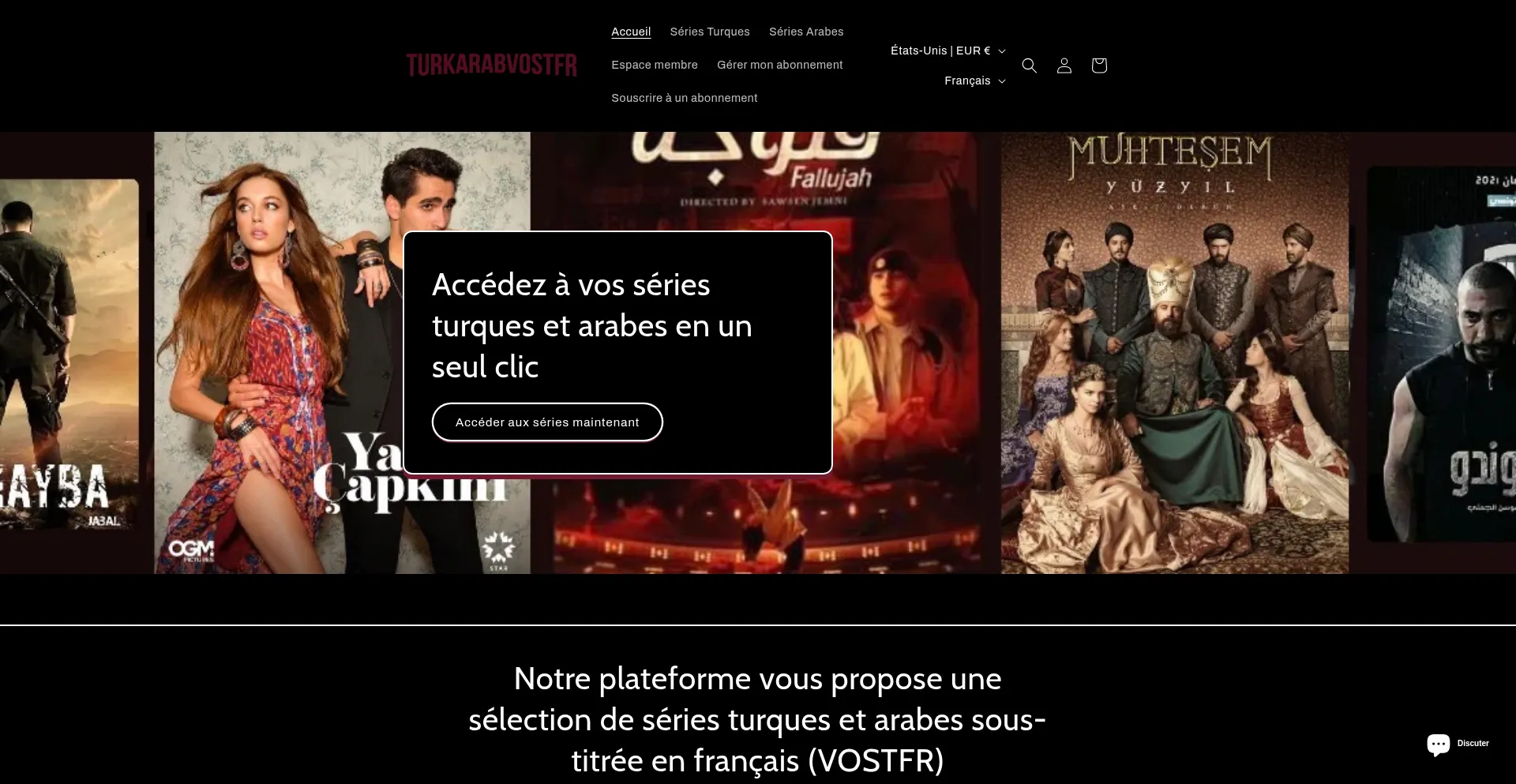 Website screenshot of Turkarabvostfr.fr