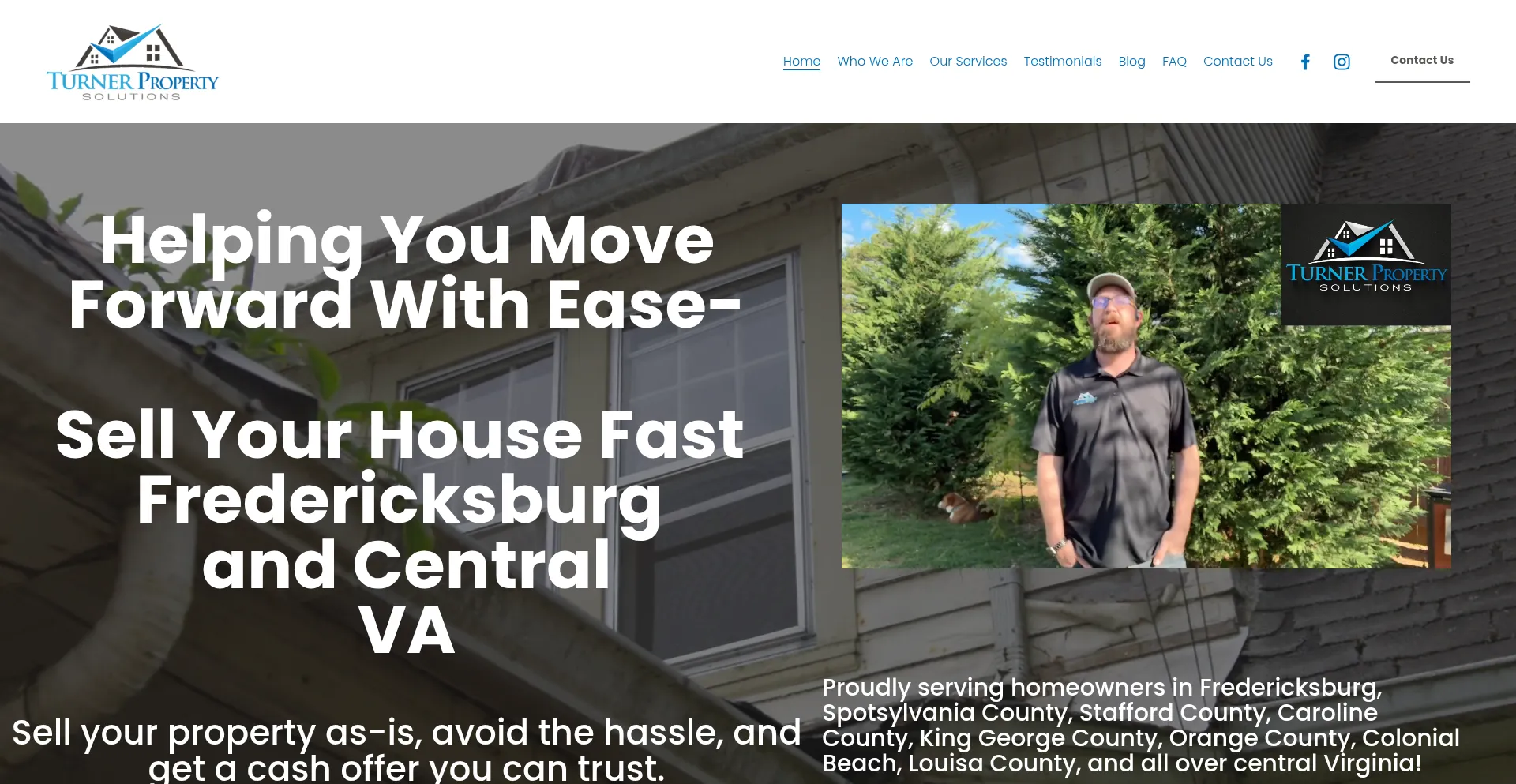 Website screenshot of Turnersolutions.org