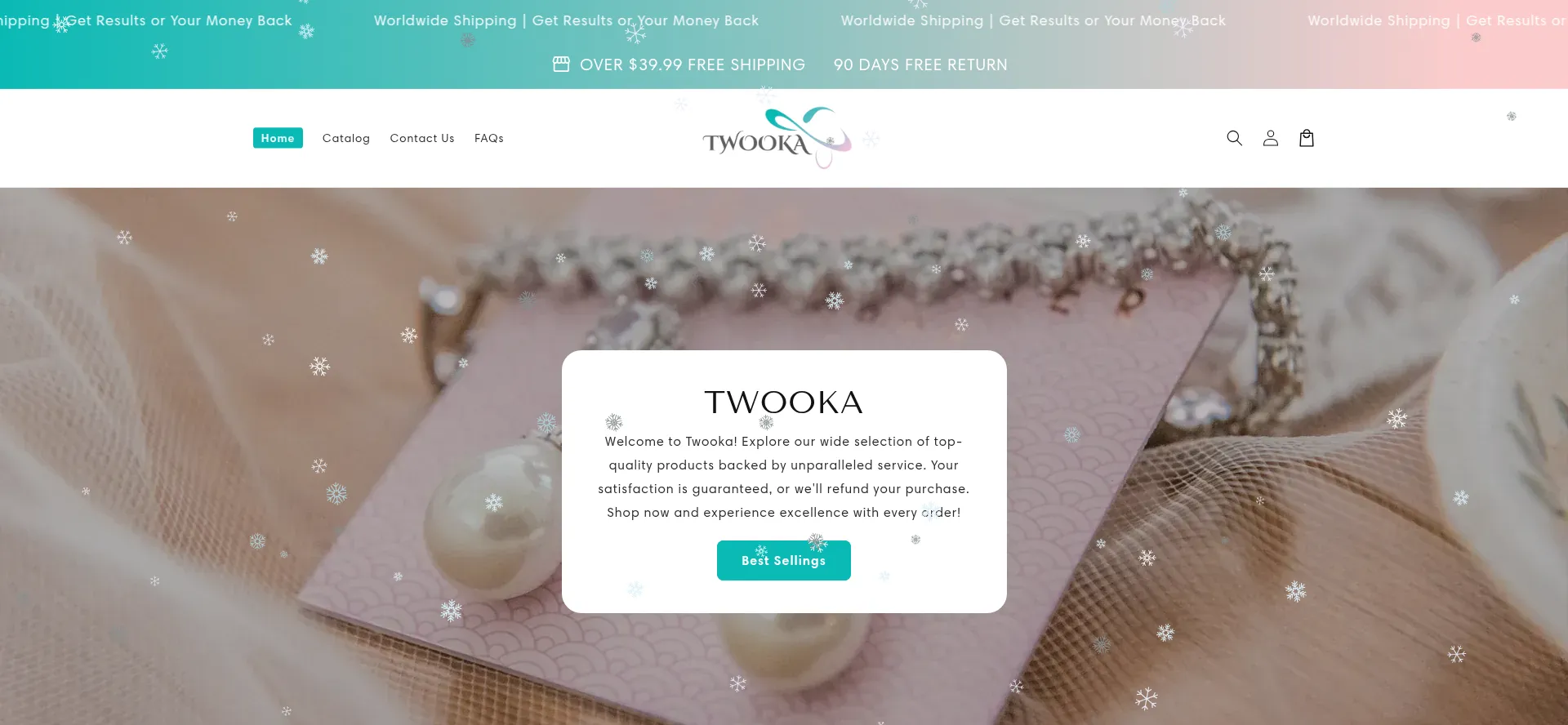Website screenshot of Twooka.com