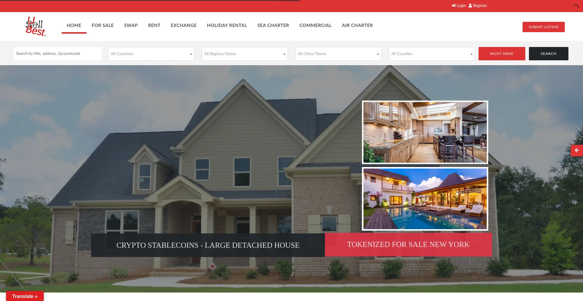 Website screenshot of U-sellbest.com
