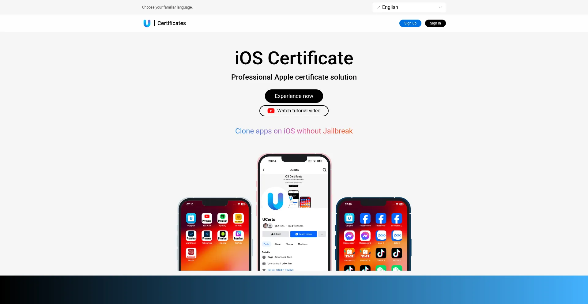 Ucerts.io Screenshot