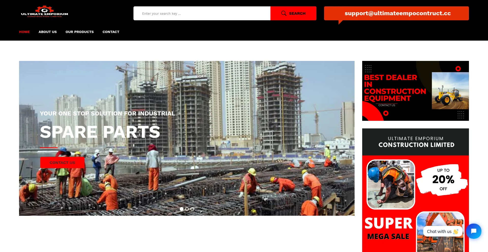 Website screenshot of Ultimateempocontruct.cc