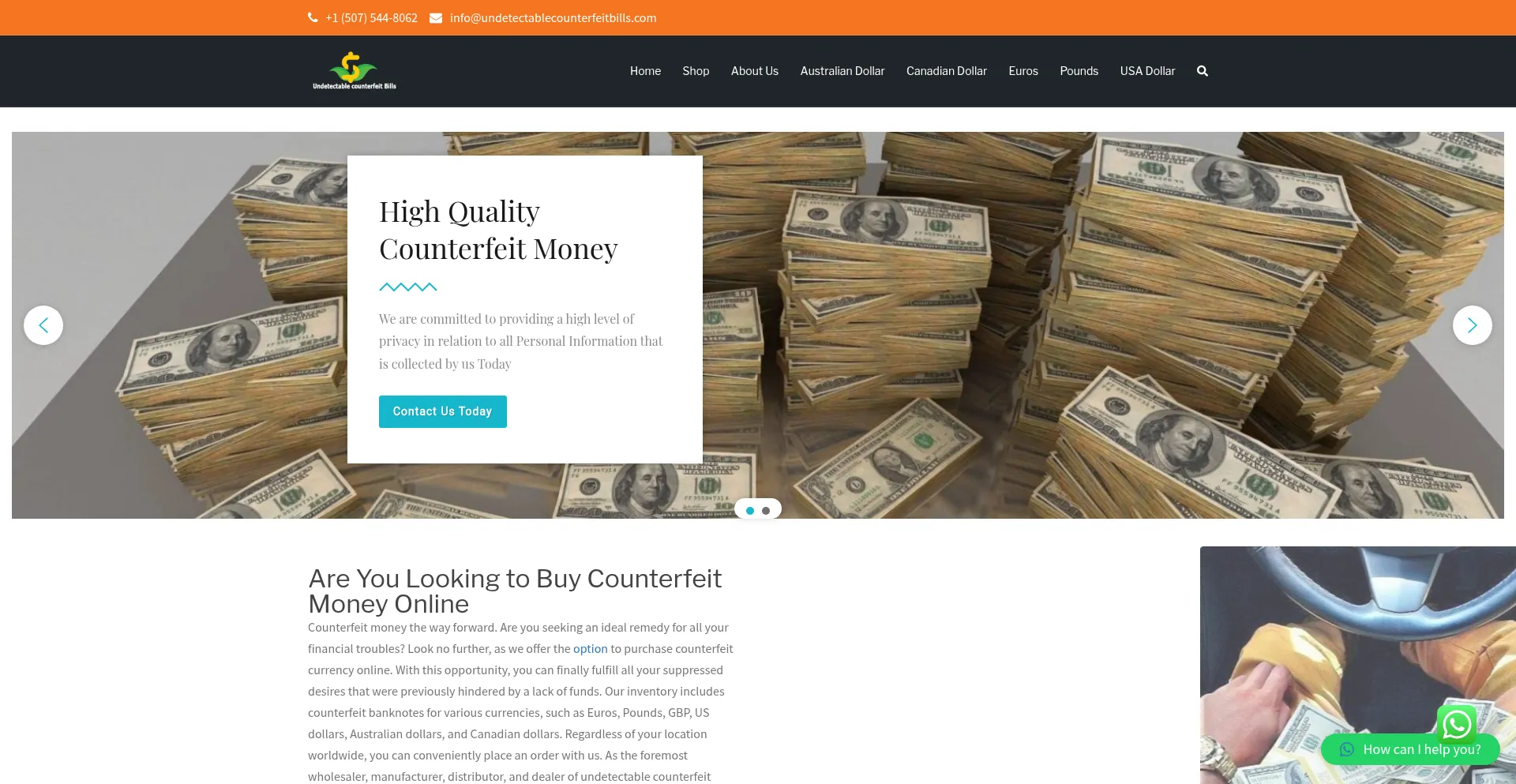 Undetectablecounterfeitbills.com é Seguro e Confiável?