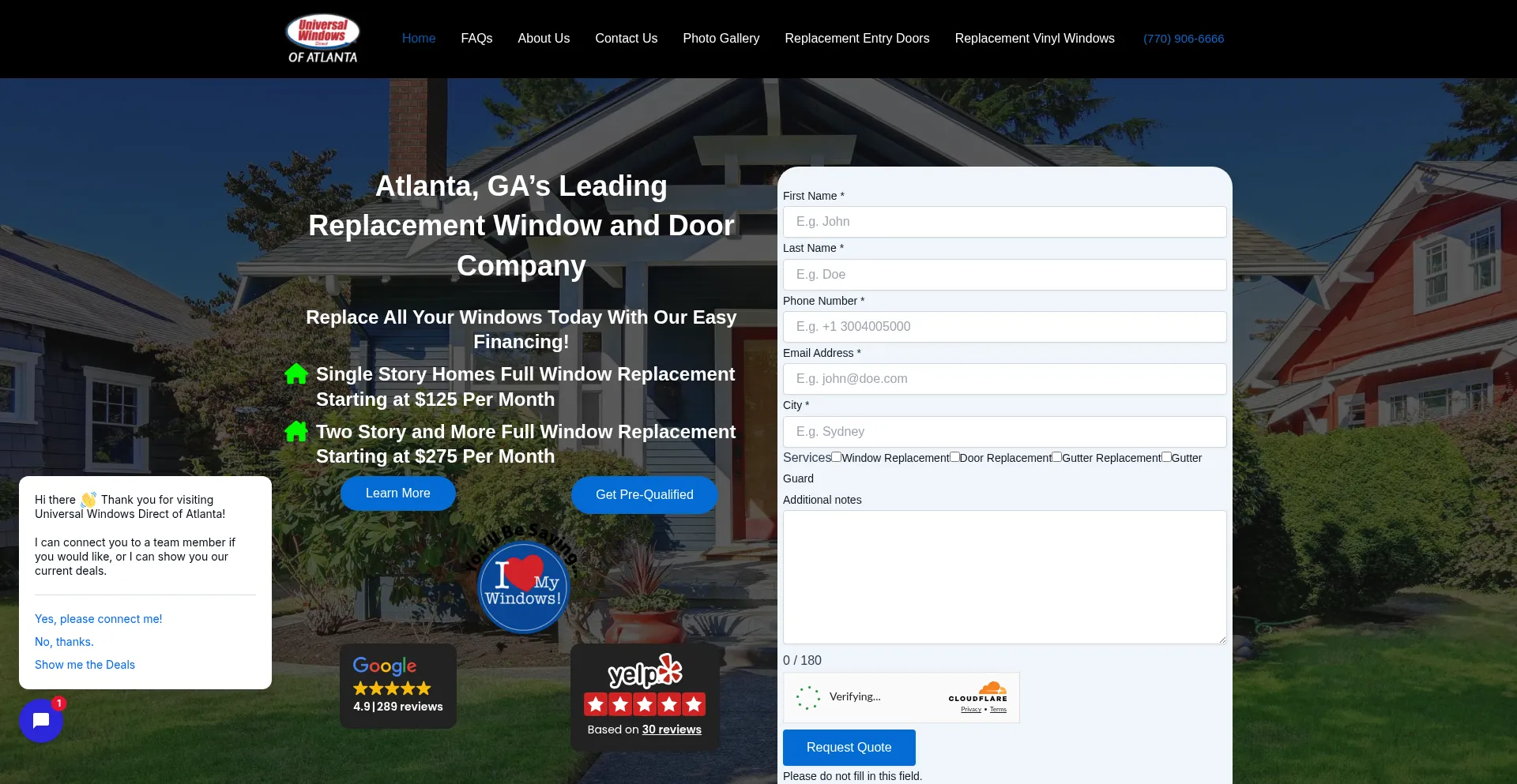 Universalwindowsatlanta.com é Seguro e Confiável?