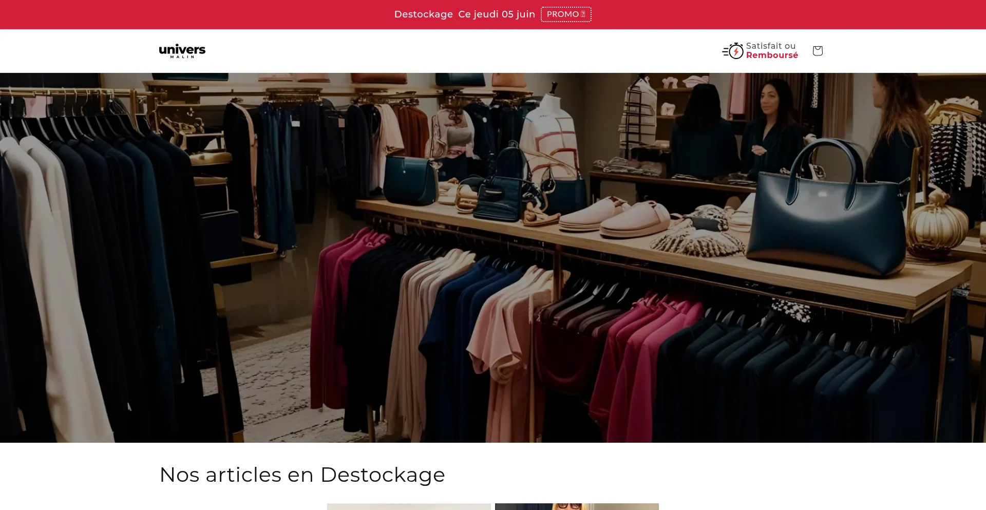 Website screenshot of Universmalin.com