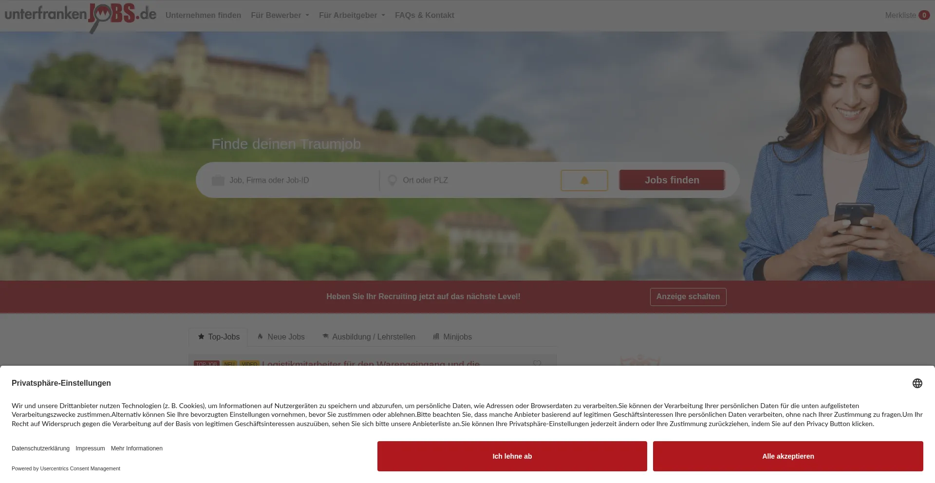 Unterfrankenjobs.de é Seguro e Confiável?