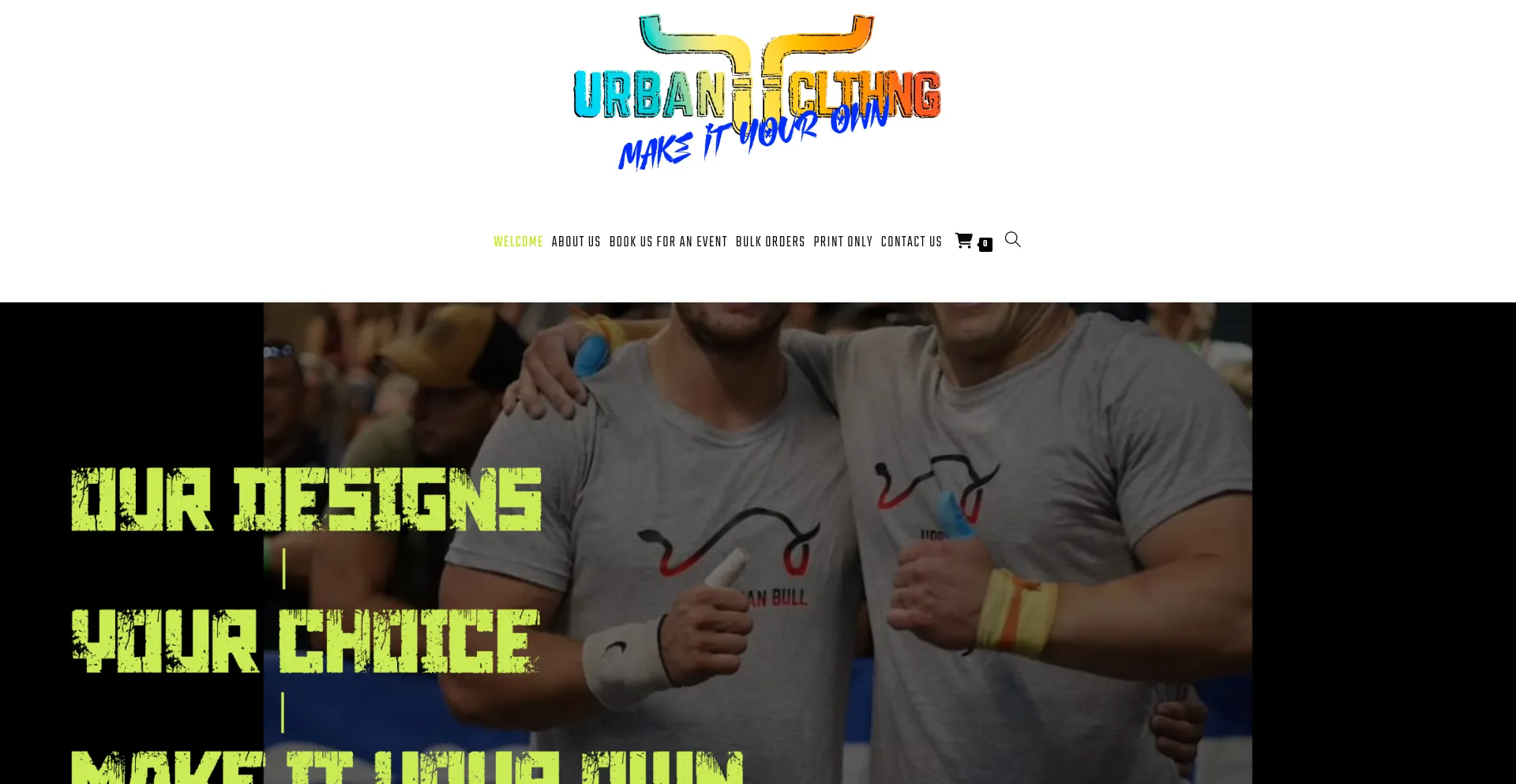 Website screenshot of Urbanclothing.co.za