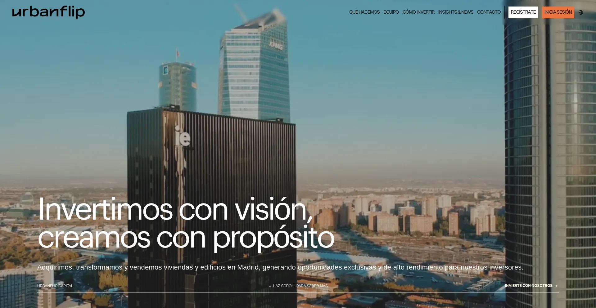 Website screenshot of Urbanflip.io