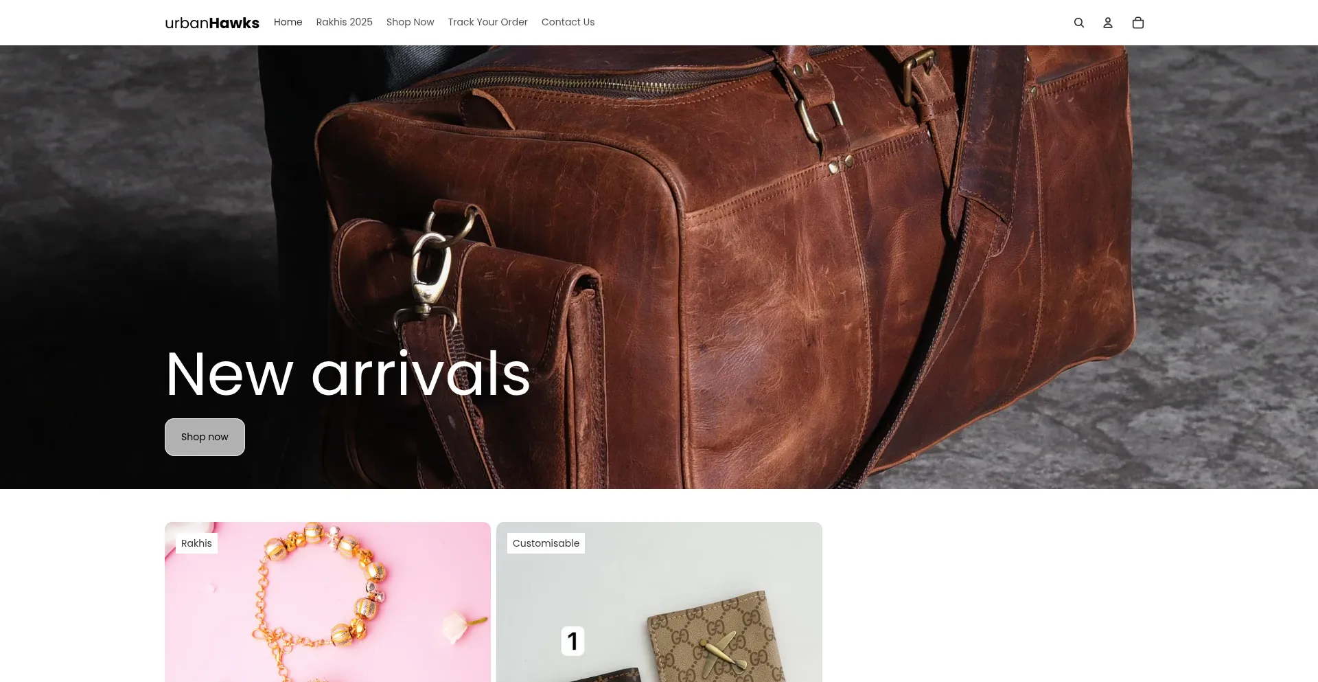 Website screenshot of Urbanhawks.in
