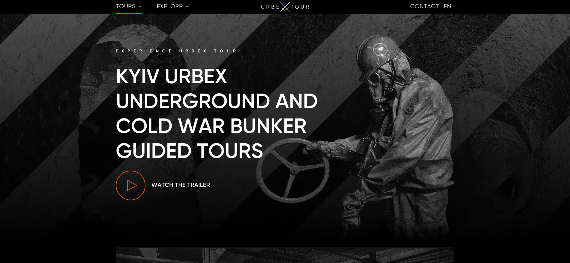 Website screenshot of Urbextour.com