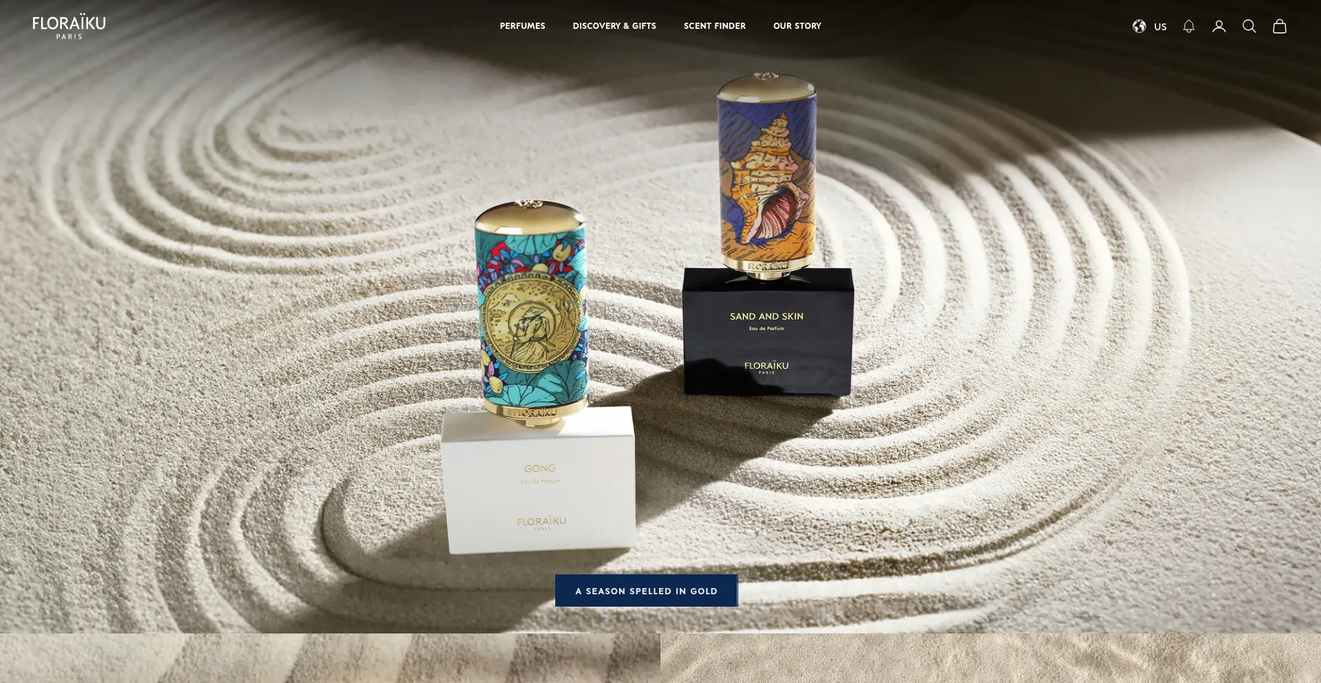 Website screenshot of Us.floraiku.com