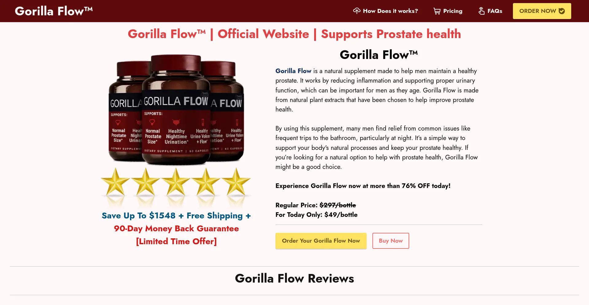 Website screenshot of Us-gorillaflow.us