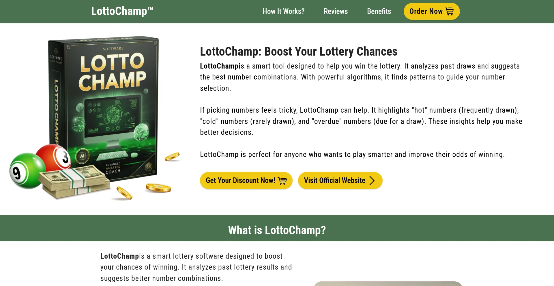 Website screenshot of Us-lottochaamp.com