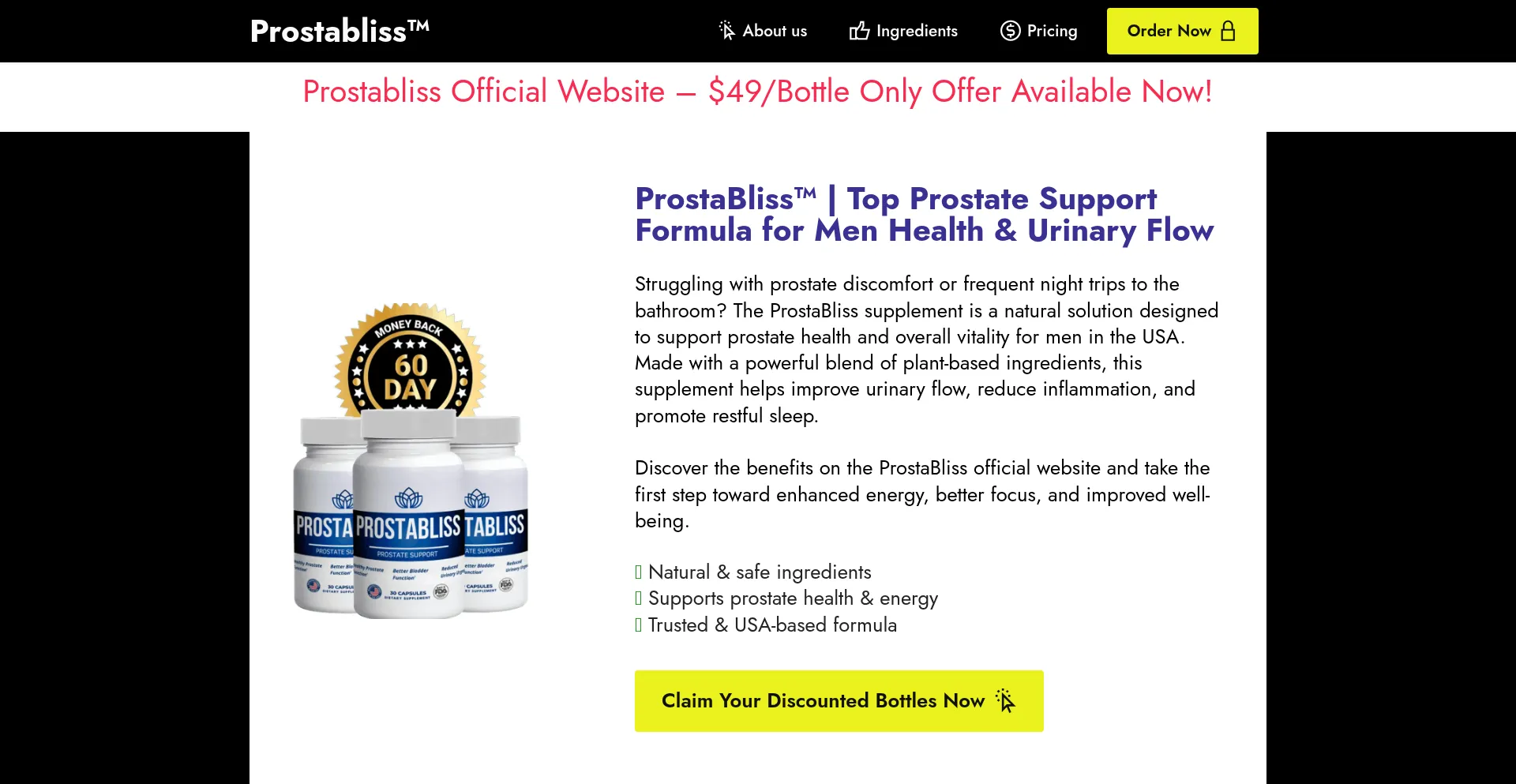 Us-us--prostabliss.com é Seguro e Confiável?