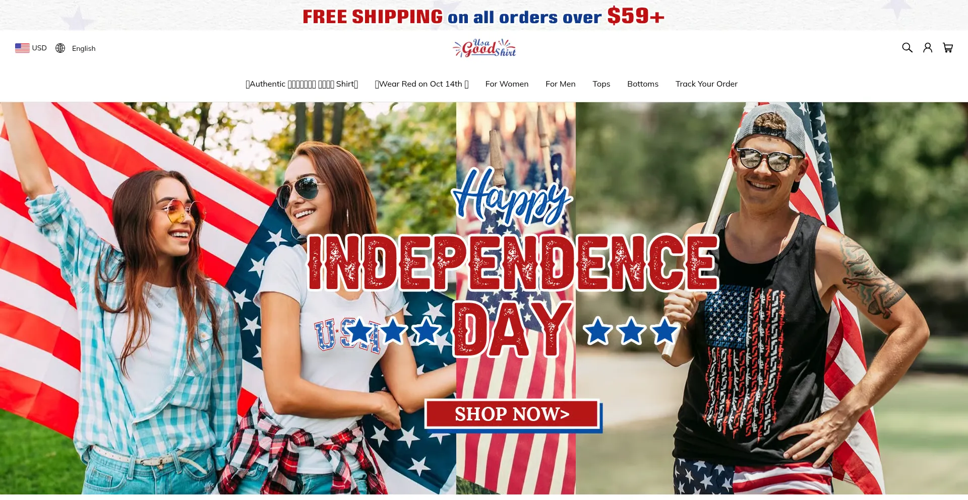 Usagoodshirt.com Screenshot