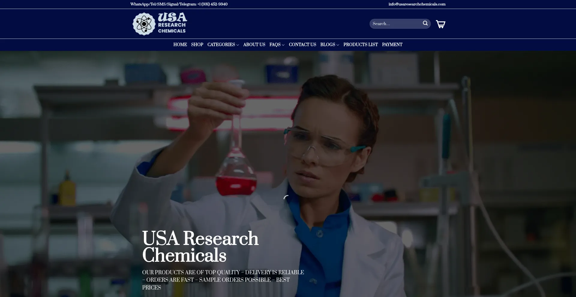 Usaresearchchemicals.com é Seguro e Confiável?