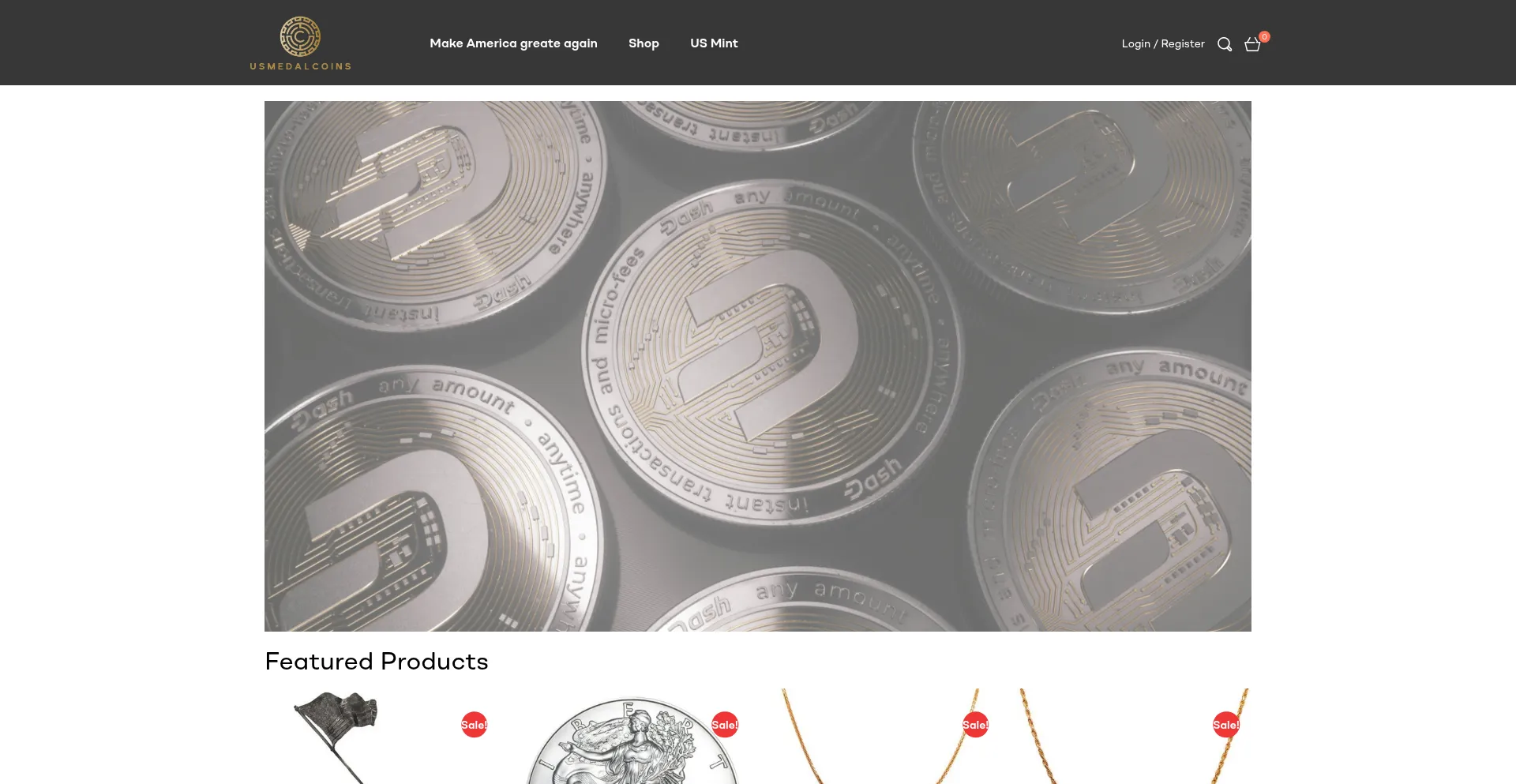 Website screenshot of Uscoinexperter.com