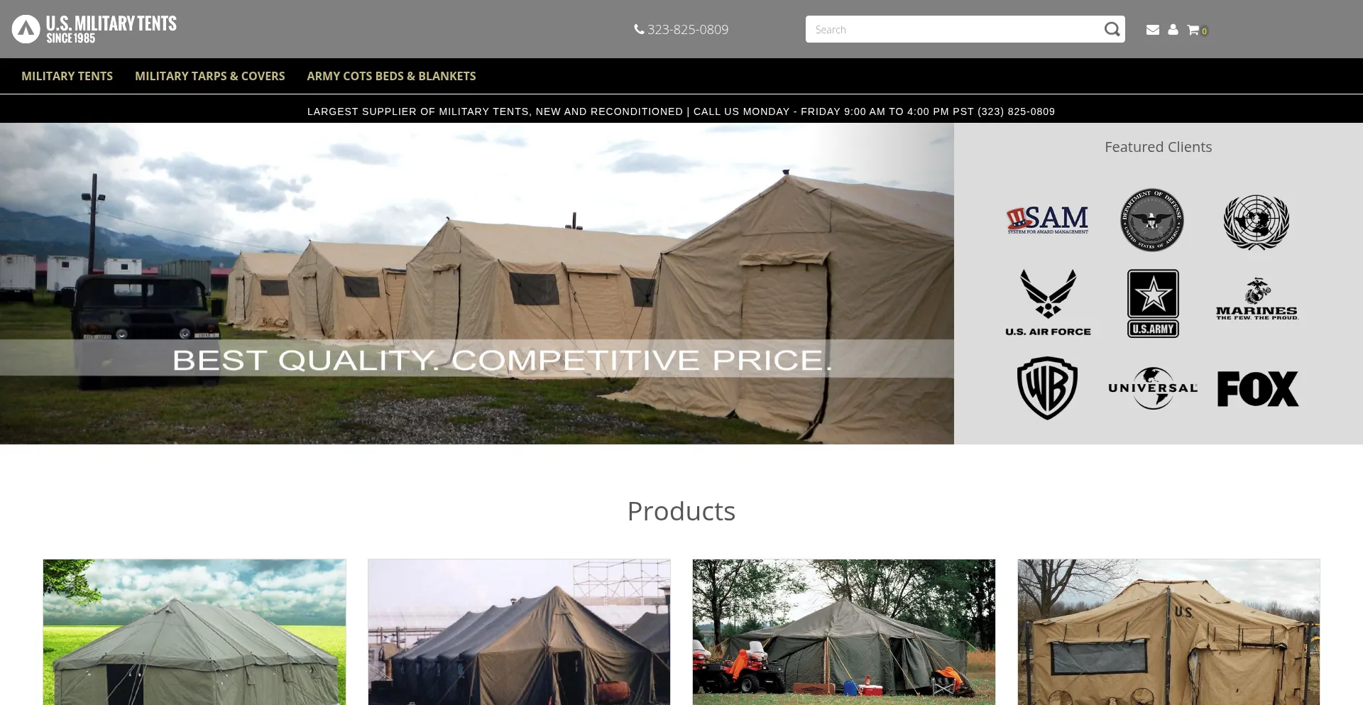 Usmilitarytents.com é Seguro e Confiável?