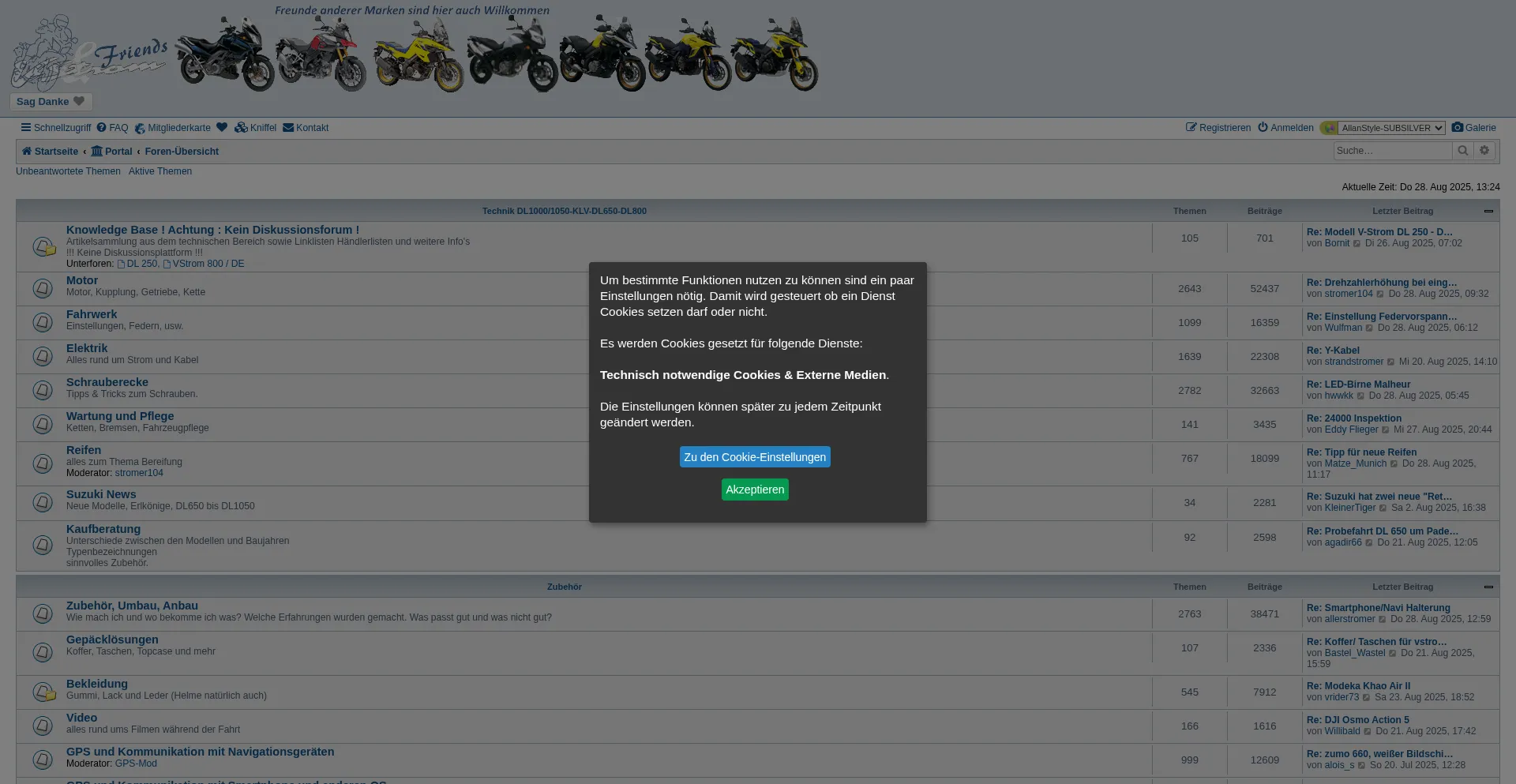 Website screenshot of V-stromforum.de