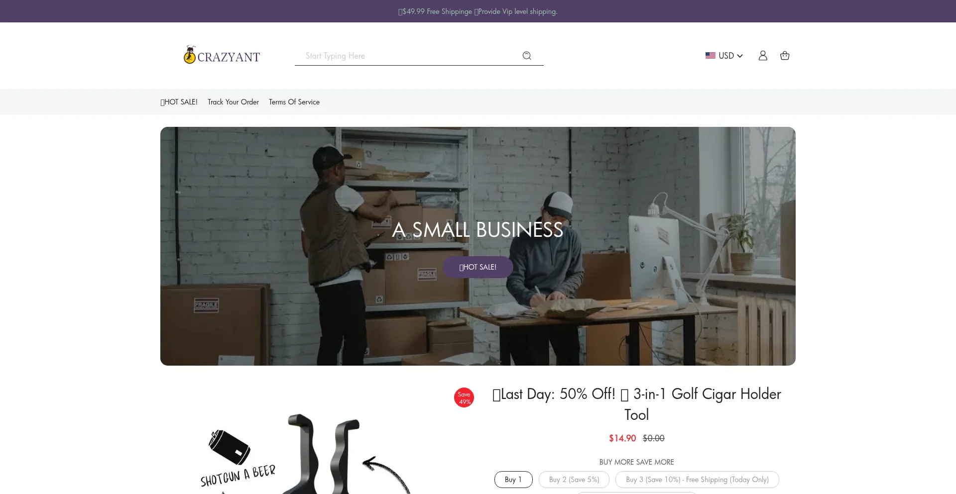 Website screenshot of Vailver.com