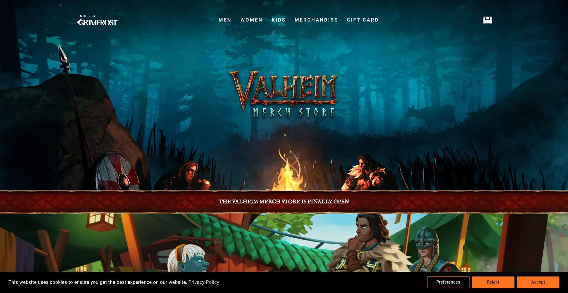 Website screenshot of Valheim.shop