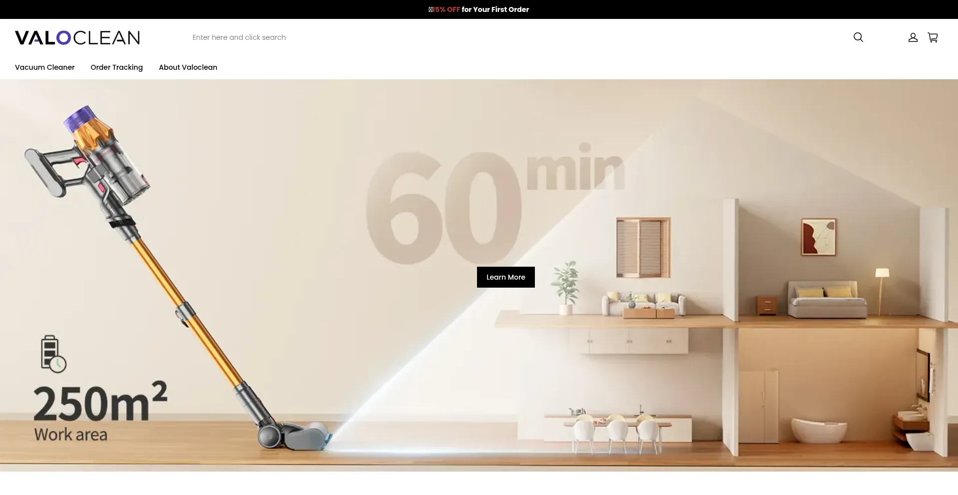 Website screenshot of Valoclean-au.com