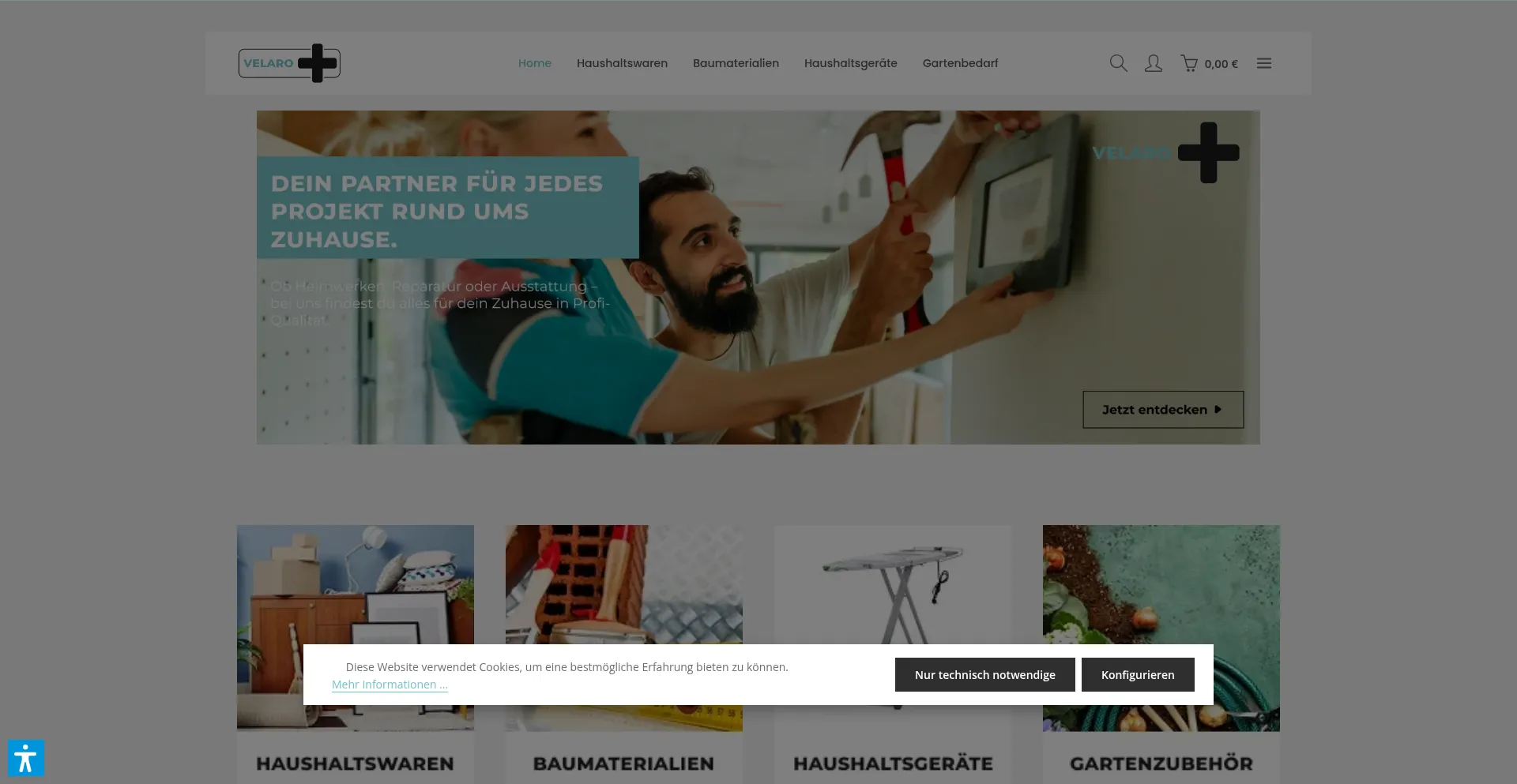Website screenshot of Velaro-plus.com