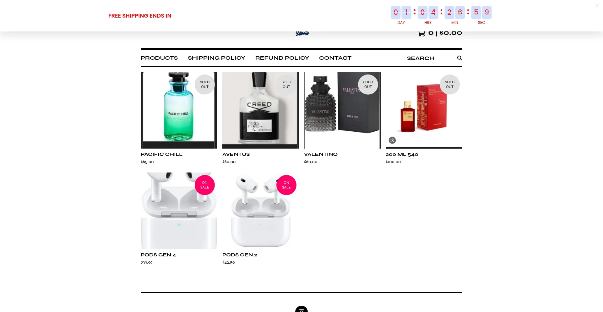 Website screenshot of Vendorshopped.store