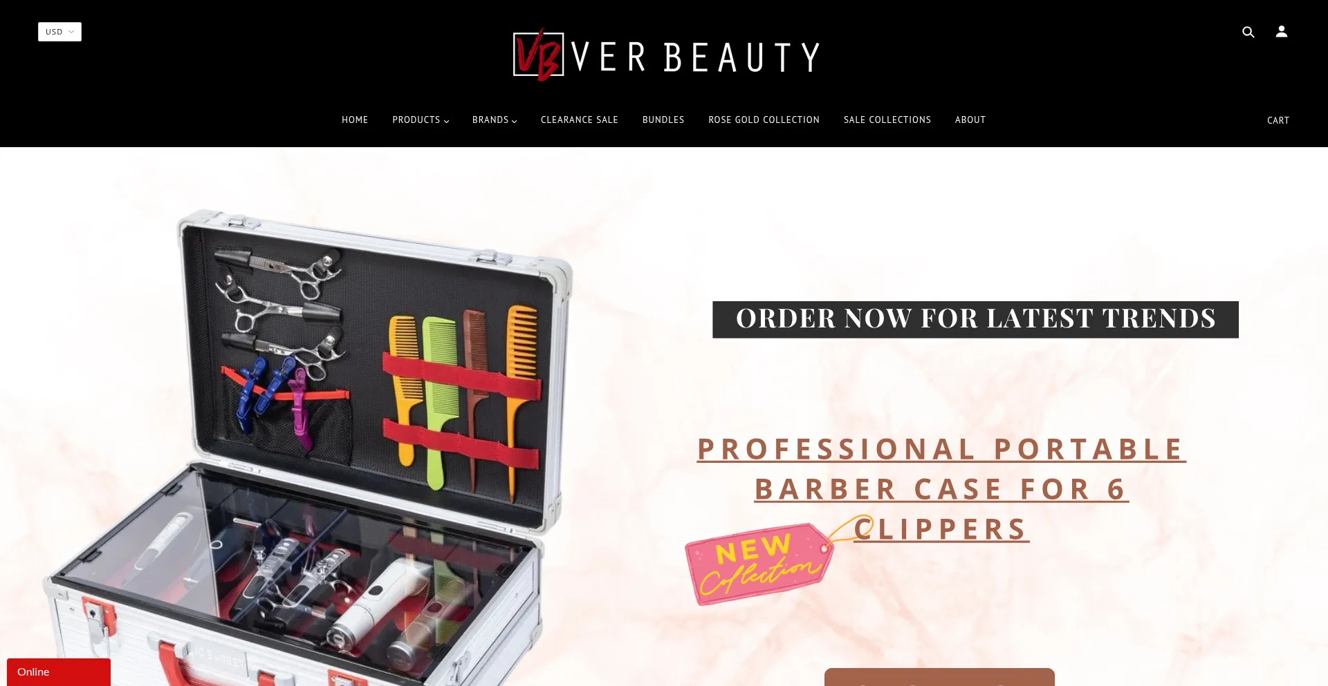 Website screenshot of Verbeauty.com
