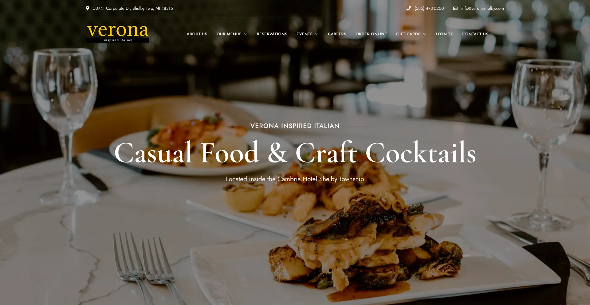 Website screenshot of Veronashelby.com