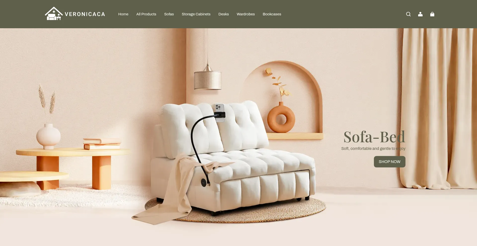Website screenshot of Veronicaca.com