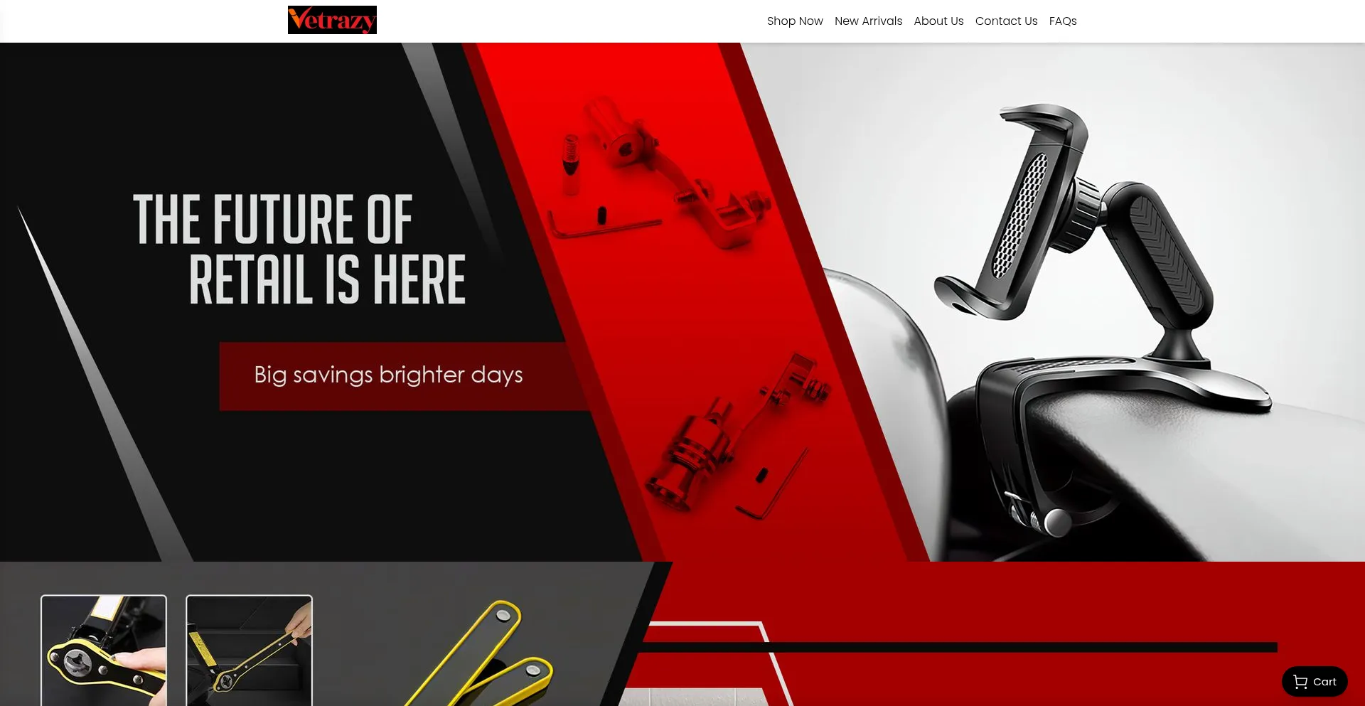 Website screenshot of Vetrazy.com
