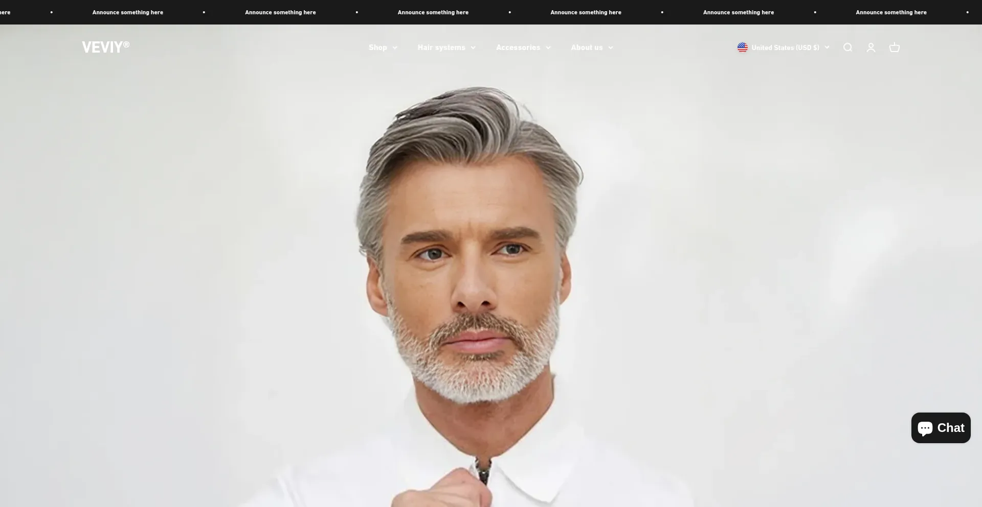 Website screenshot of Veviy.com