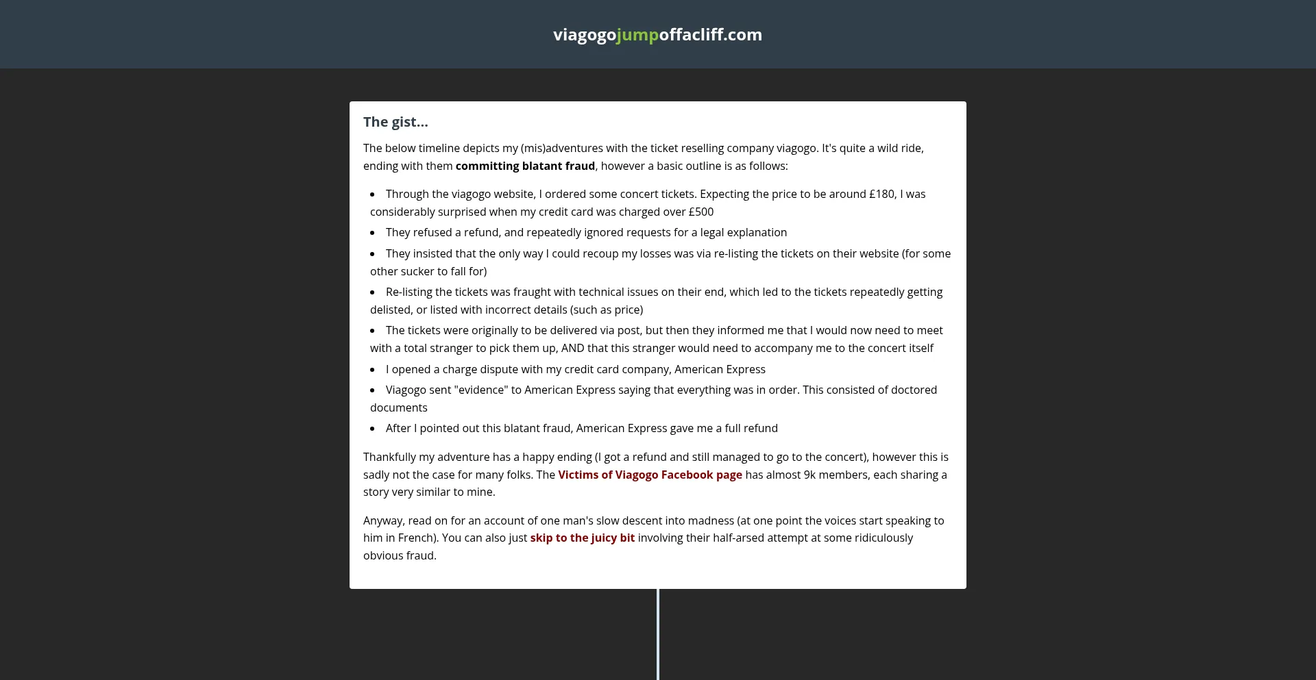 Viagogojumpoffacliff.com