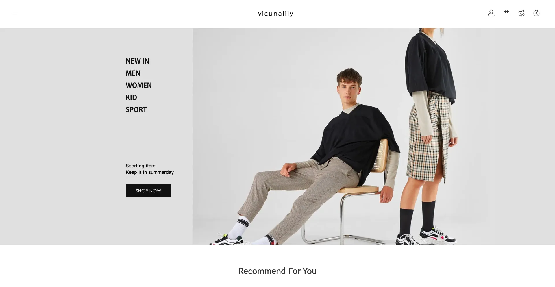 Website screenshot of Vicunalily.com