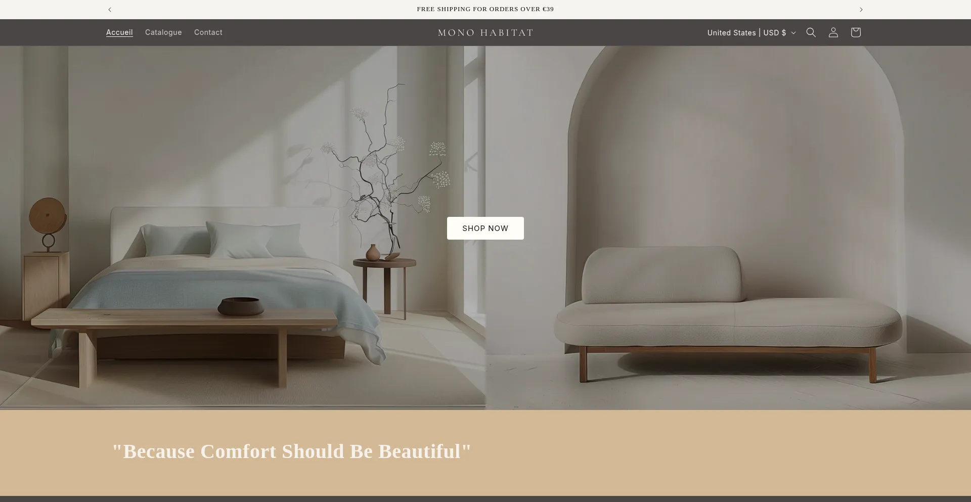 Website screenshot of Viees.shop