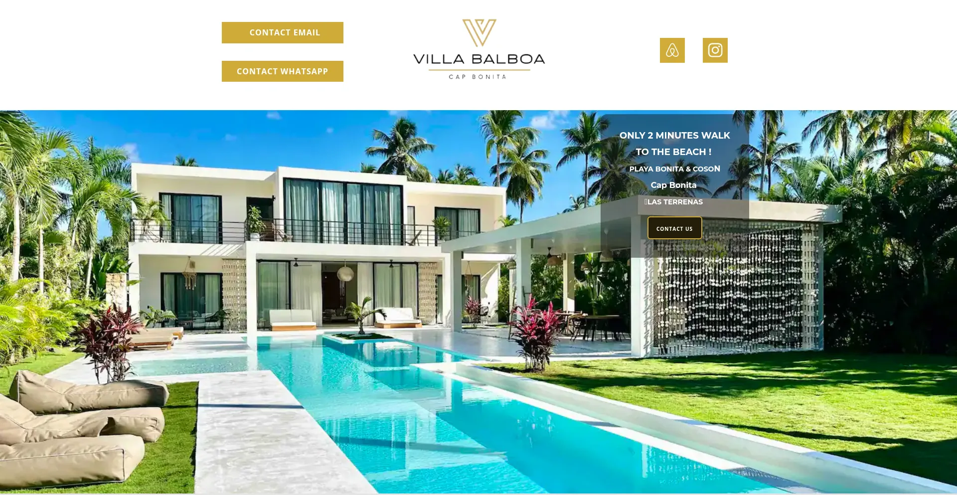 Website screenshot of Villabalboacapbonita.com