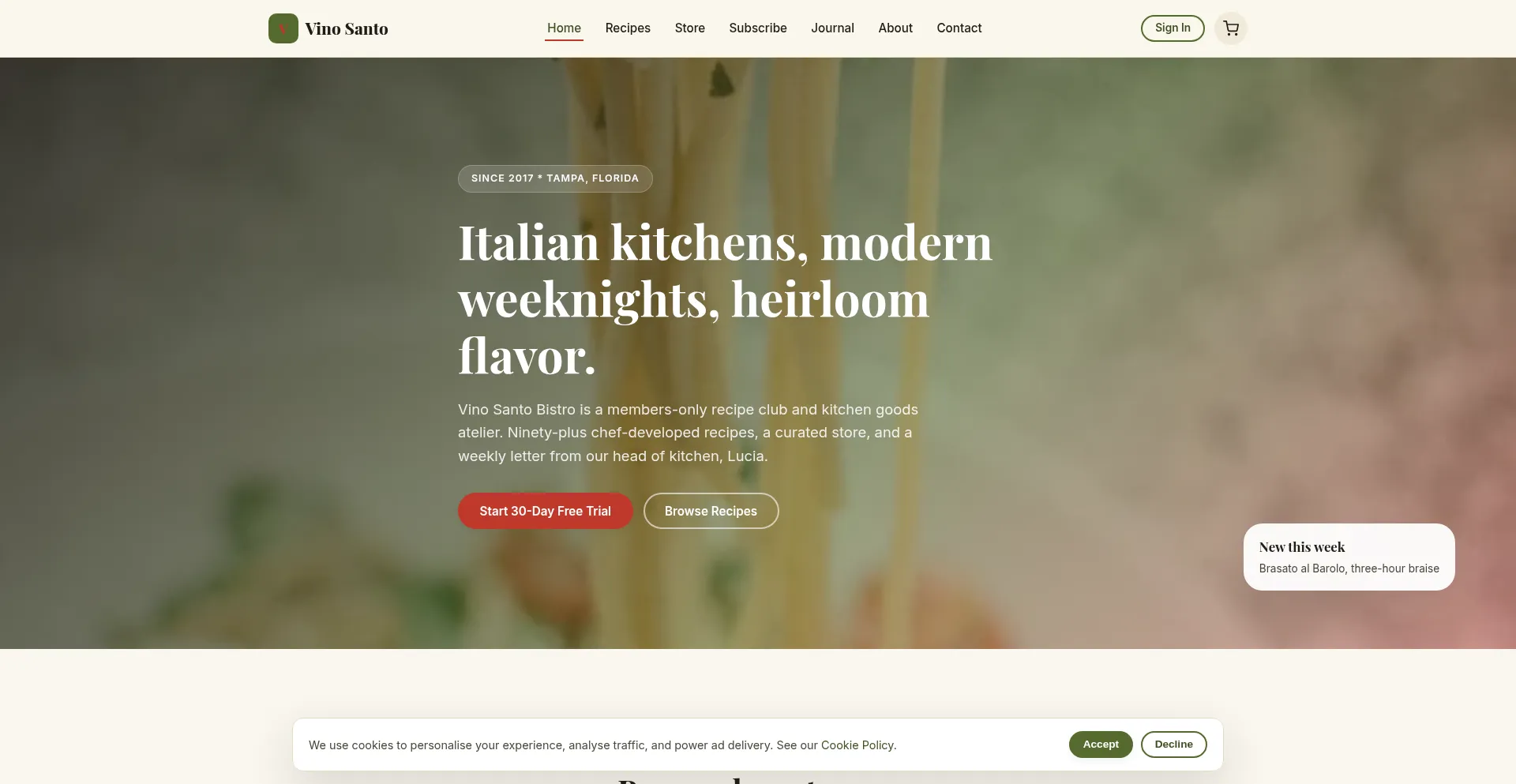 Vinosantobistro.com