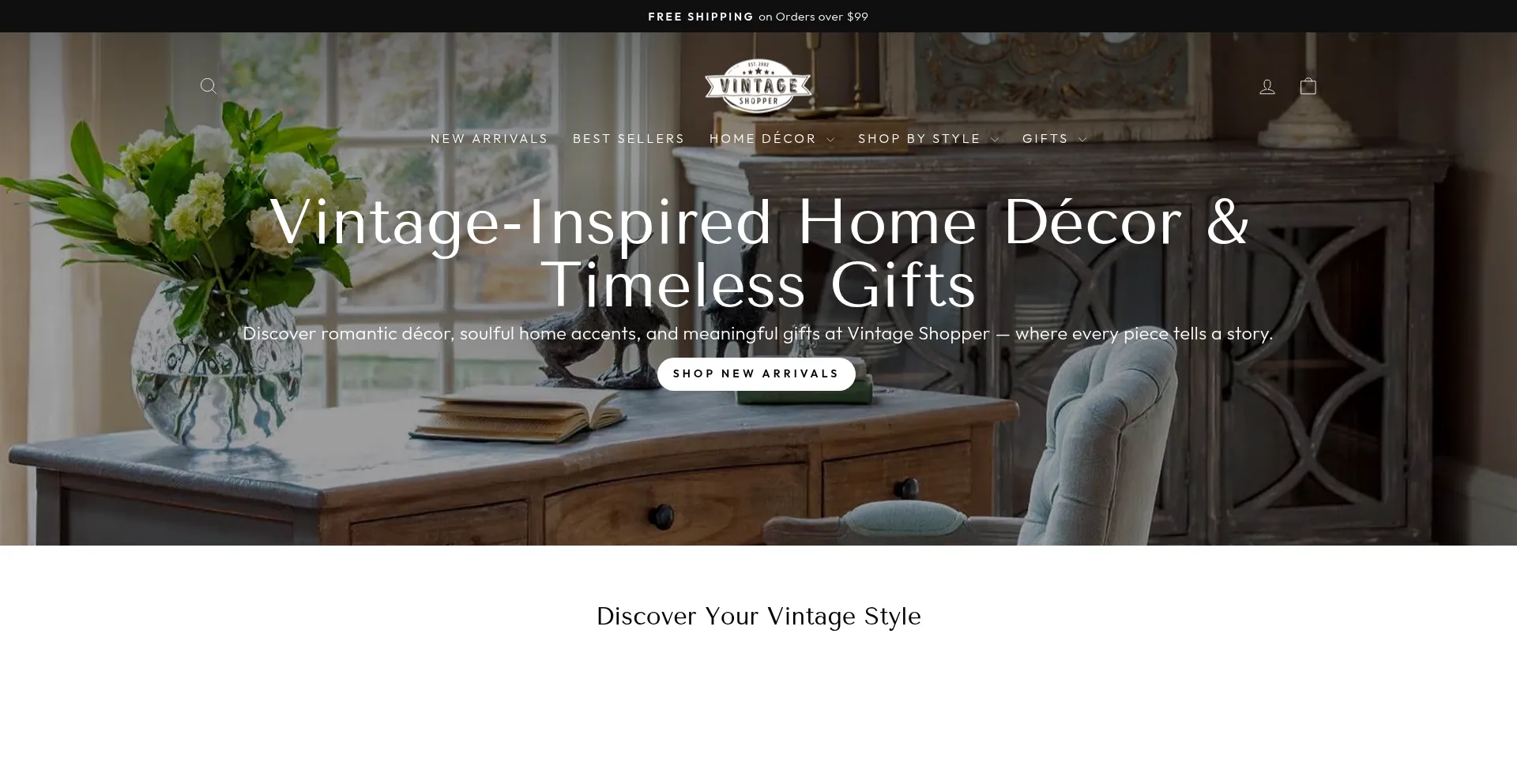Vintageshopper.com Screenshot