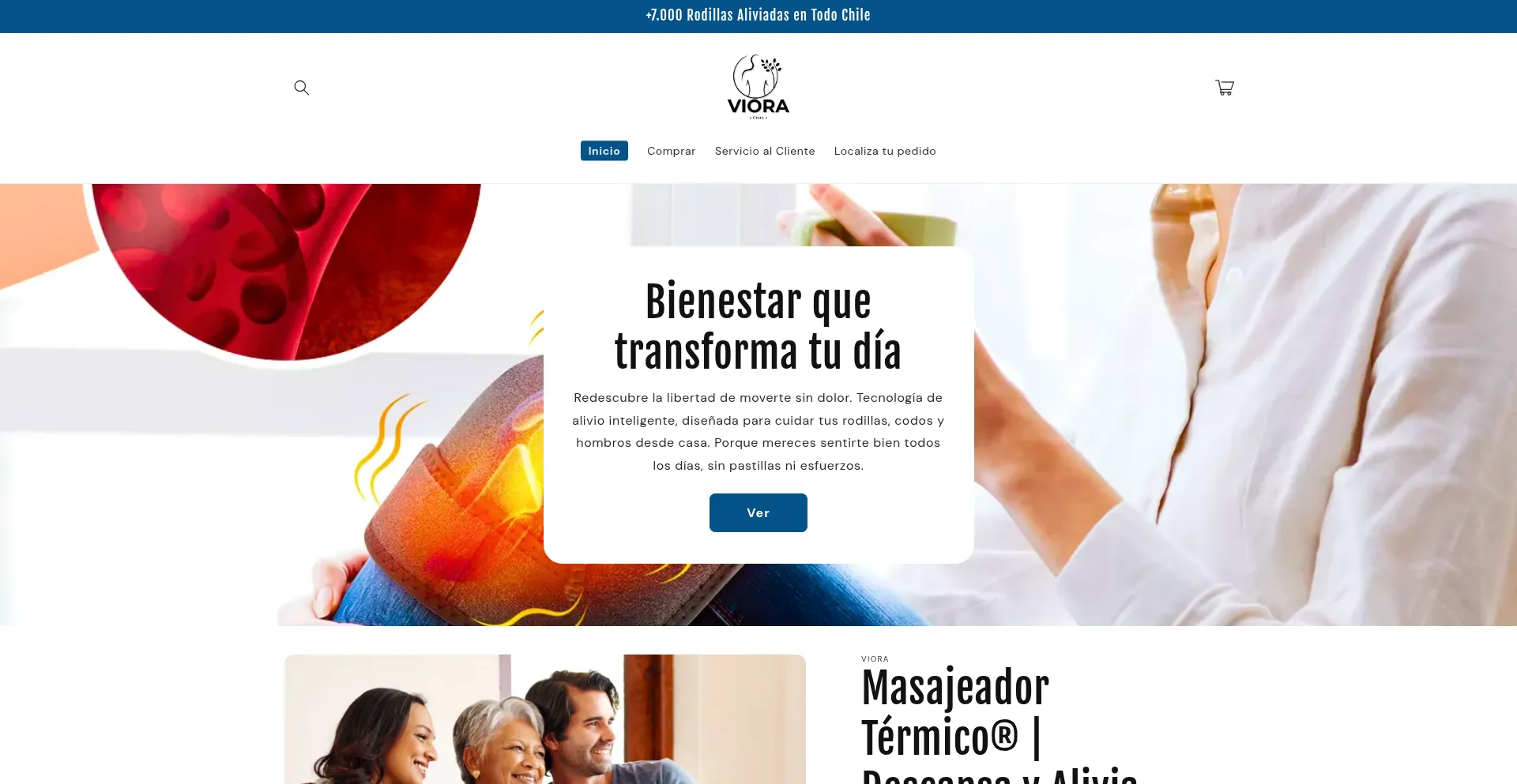 Website screenshot of Vioraprime.com